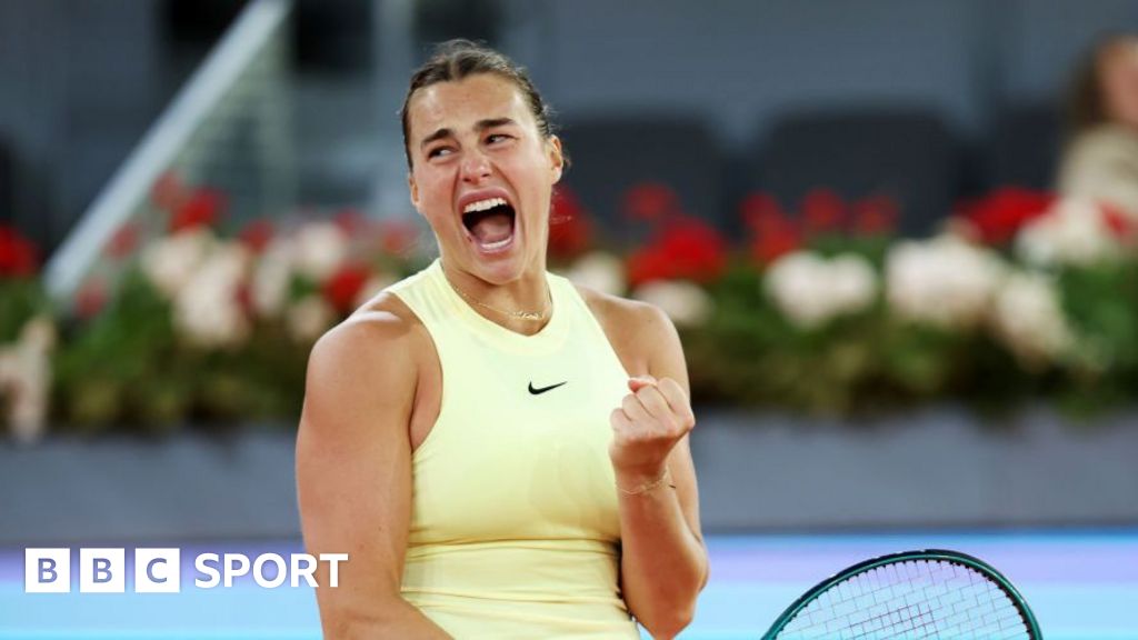 Madrid Open: Aryna Sabalenka sets up final with Iga Swiatek