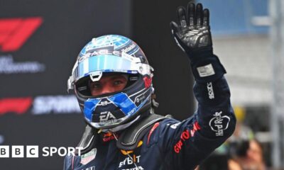 Miami Grand Prix: Max Verstappen wins sprint race from Charles Leclerc