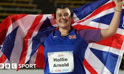 Para Athletics World Championships: Hollie Arnold wins sixth consecutive javelin title