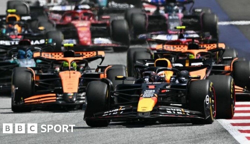 Austrian GP: Max Verstappen wins sprint with Lando Norris third