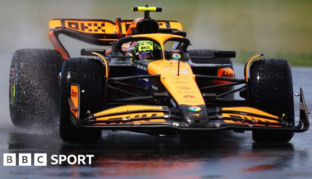 Canadian Grand Prix 2024: Lando Norris fastest in rain-affected Montreal practice