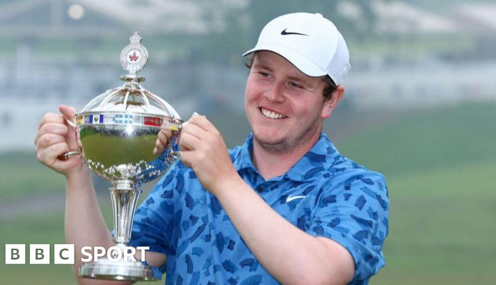 Canadian Open: Robert MacIntyre wins first PGA Tour title with dad as caddie