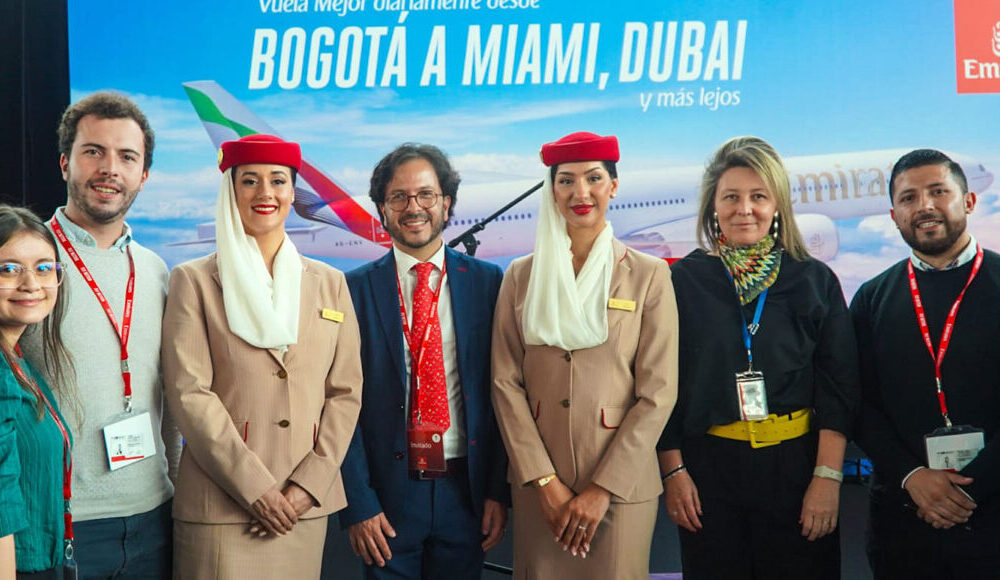 Emirates Airlines arrived in Colombia