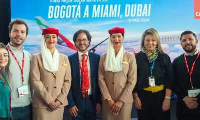 Emirates Airlines arrived in Colombia