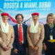 Emirates Airlines arrived in Colombia