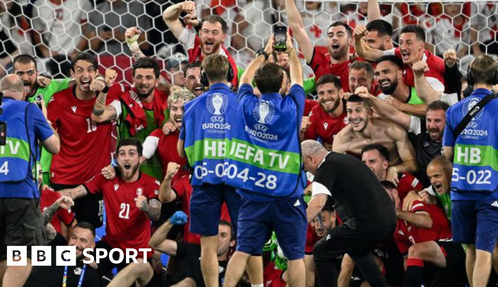 Euro 2024: "Best day in their lives" as Georgia stun Portugal and Cristiano Ronaldo