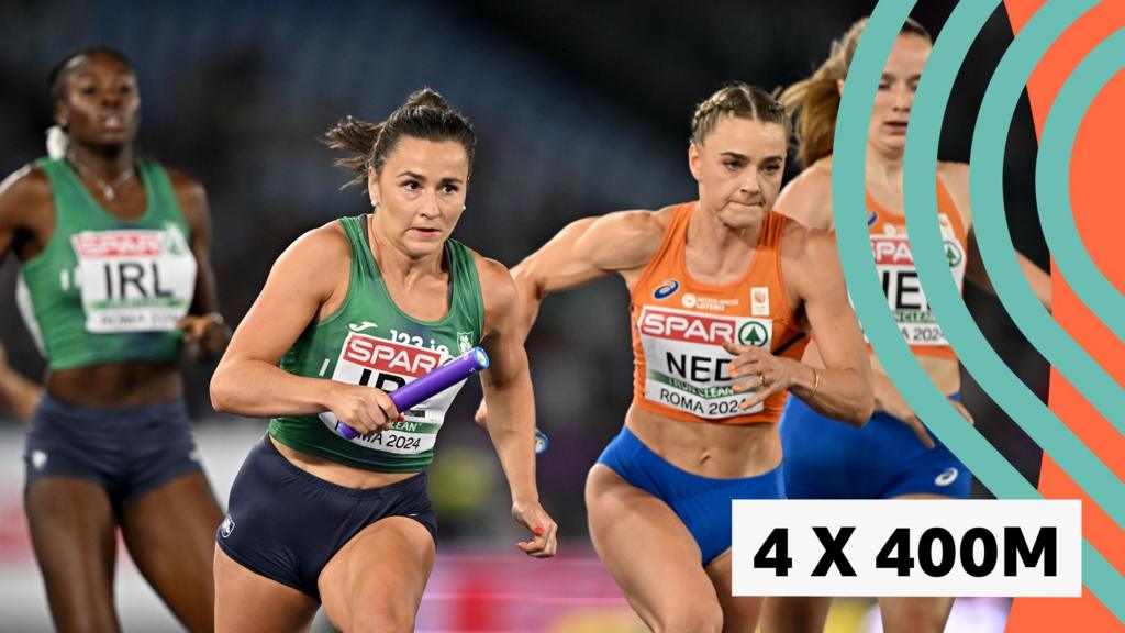 European Athletics Championships : Ireland win silver as Femke Bol cruises to 4x400m relay gold