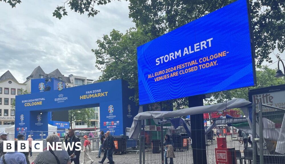 Events cancelled as storm forecast ahead of Scotland's Euros clash