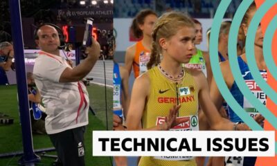 False start in the 10,000m? Starter battles technical problems in European final