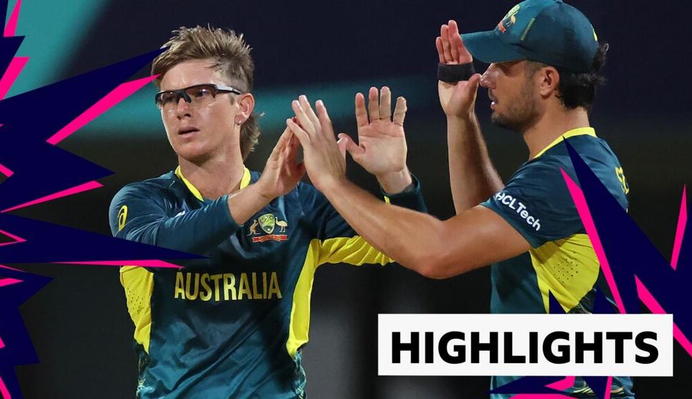 Highlights: Australia beat Namibia to reach Super 8s