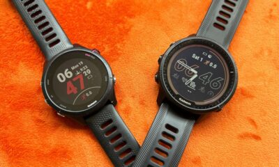 Garmin Forerunner 255 next to Garmin Forerunner 955