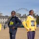 (l-r) Ruth Chepngetich (KEN), Brigid Kosgei (KEN), Tigist Ketema (ETH) and Peres Jepchirchir (KEN), pose for a photo at Horse Guards Parade ahead of the TCS London Marathon 2024