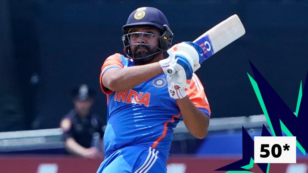 ICC Men's T20 World Cup: Rohit Sharma hits 'extraordinary' half century