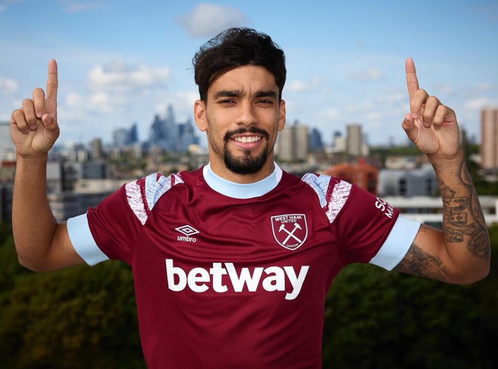 West Ham United midfielder Lucas Paquetá / (West Ham Instagram)