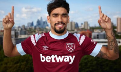 West Ham United midfielder Lucas Paquetá / (West Ham Instagram)