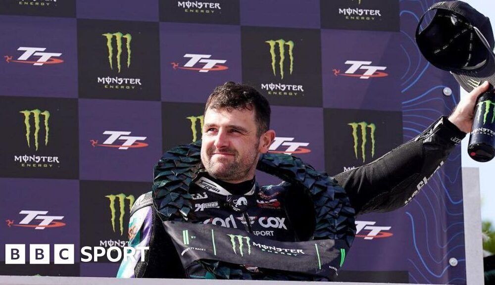 Isle of Man TT: 'An honour to share record with Joey' - Michael Dunlop