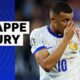 Mbappe booked after suffering nasty facial injury