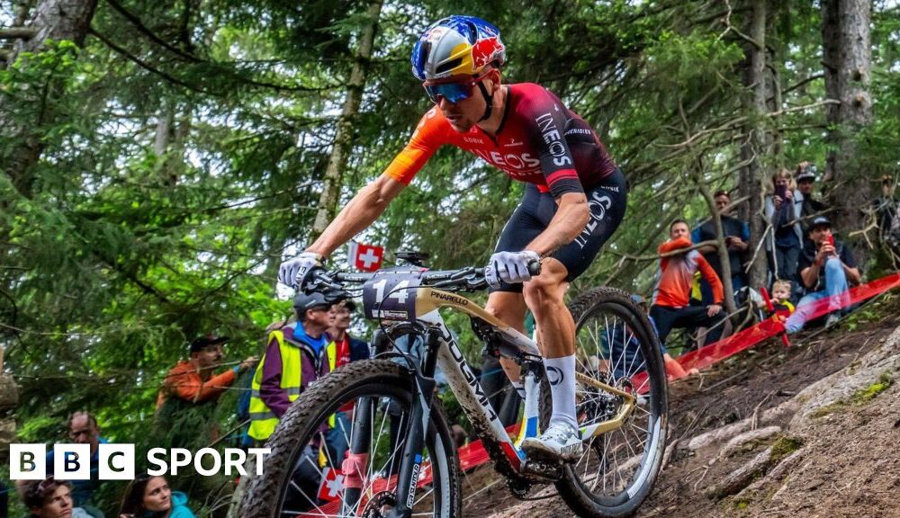 Mountain Bike World Cup: Tom Pidcock wins short track gold in Crans-Montana