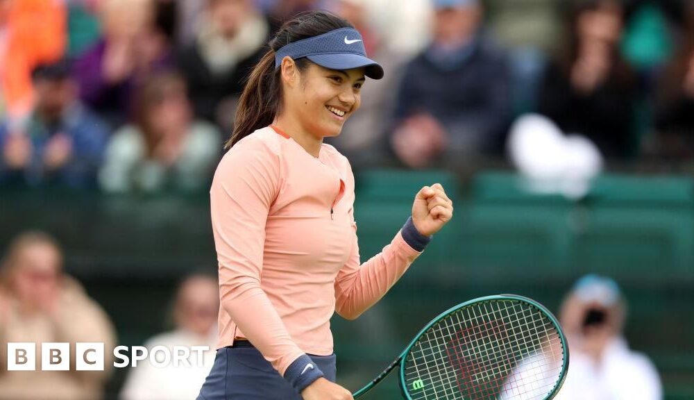 Nottingham Open: Emma Raducanu reaches quarter-finals as Cameron Norrie loses