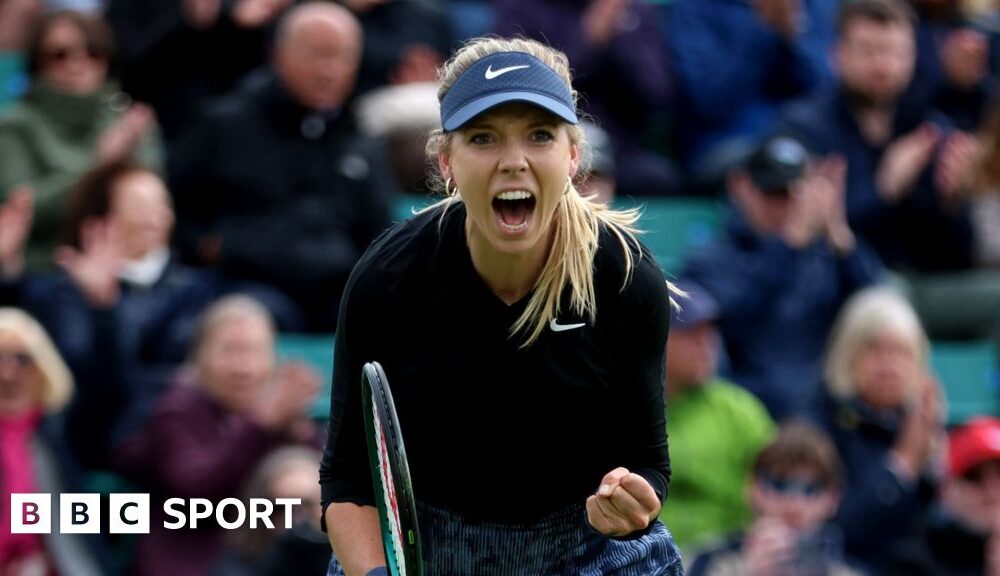 Nottingham Open: Katie Boulter defeats fellow Briton Harriet Dart in first round