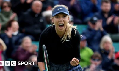 Nottingham Open: Katie Boulter defeats fellow Briton Harriet Dart in first round