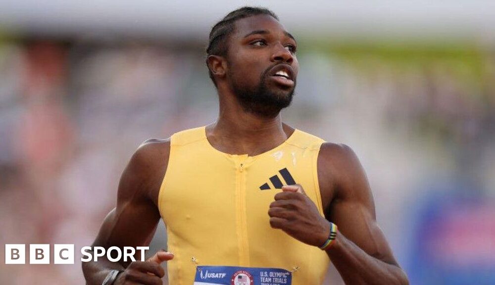 Paris 2024: Noah Lyles sets new US Olympic trial record in men's 200m