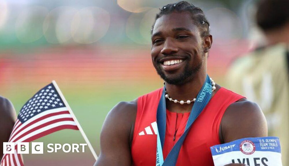 Paris 2024: Noah Lyles wins 100m at US Olympic trials to qualify for Games