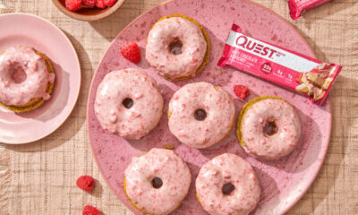 Questified White Chocolate Raspberry Donuts