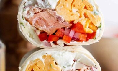 Smoked Salmon Breakfast Burrito - Fit Foodie Finds