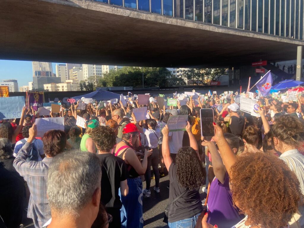 Thousands of Brazilians march against bill that equates abortion to homicide