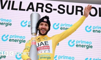 Tour de Suisse: Briton Adam Yates holds off team-mate Joao Almeida to win title