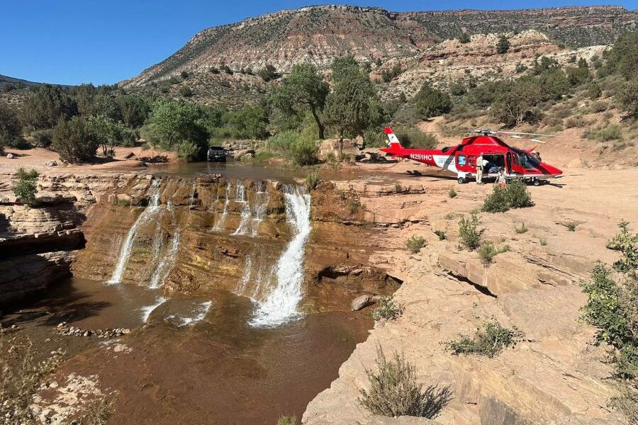 Two suffer broken ankles after jumping off Toquerville Falls