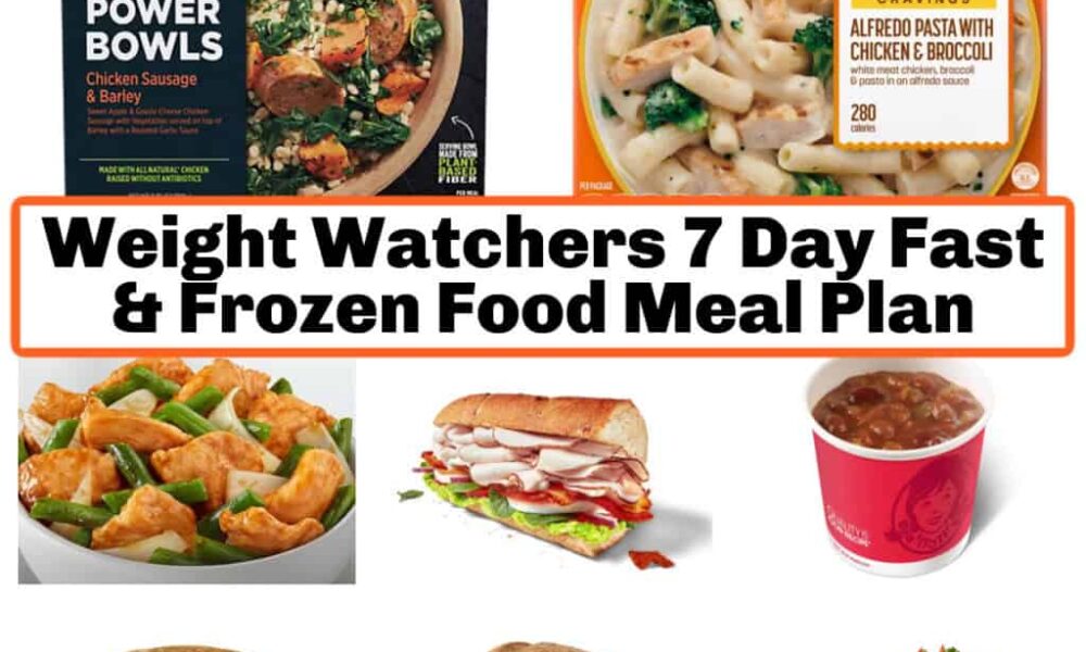 WeightWatchers 7-Day Fast Food & Frozen Food Meal Plan