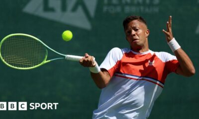 Wimbledon qualifying: Jay Clarke beats Diego Schwartzman to reach second round