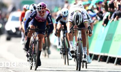 Women's Tour of Britain: Lotte Kopecky takes victory in opening stage