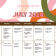 Your Blogilates July 2024 Workout Calendar!!