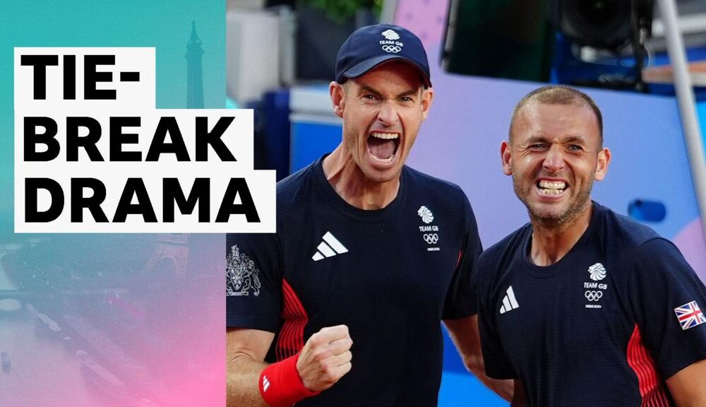 Andy Murray video: Murray and Dan Evans save five match points in tie-break comeback at Paris 2024