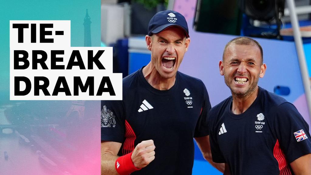 Andy Murray video: Murray and Dan Evans save five match points in tie-break comeback at Paris 2024