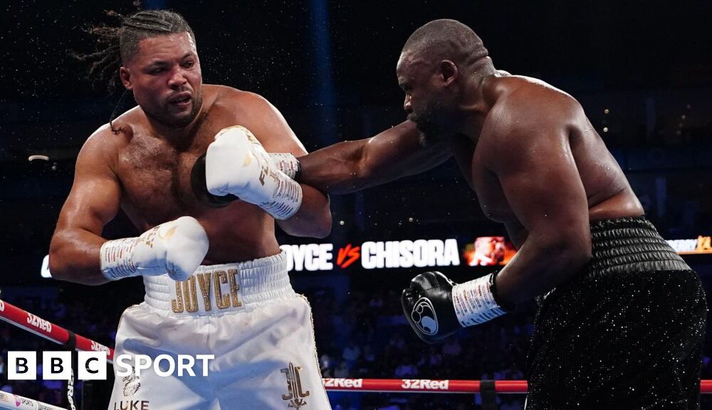 Derek Chisora outpoints Joe Joyce at London's O2 Arena