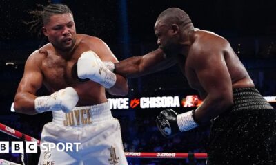 Derek Chisora outpoints Joe Joyce at London's O2 Arena