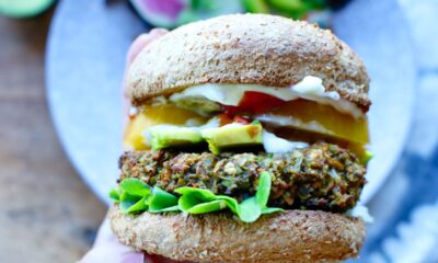 Edamame Grain Vegan Burgers - Sharon Palmer, The Plant Powered Dietitian