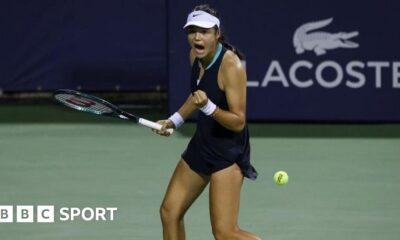 Emma Raducanu: Brit makes winning return against Elise Mertens at Washington Open