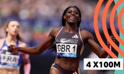 Great Britain win 4x100m relay in London