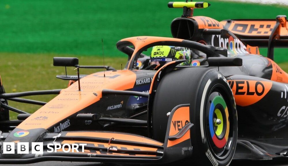 Lando Norris sets pace in British Grand Prix first practice