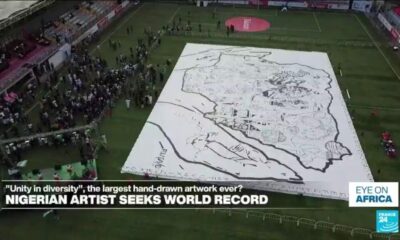 Nigeria : artist seeks world record with largest hand-drawn artwork