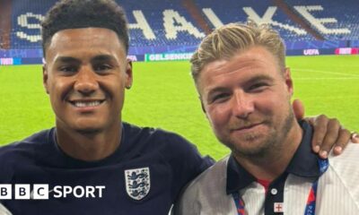 Ollie Watkins: England goalscorer's friends react to Euro 2024 win