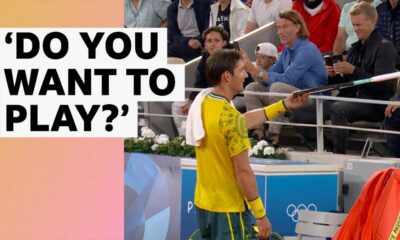 Olympics highlights: Australia's Matthew Ebden invites crowd to play against Serbia's Novak Djokovic