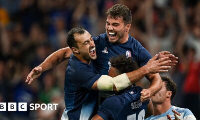 Olympics rugby sevens: France beat Argentina after Antoine Dupont, Aaron Grandidier and Andy Timo tries