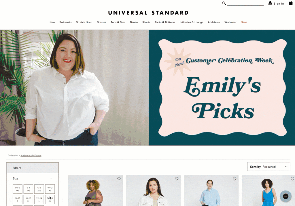 Save on my Universal Standard Favorites