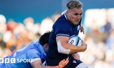 Scotland beat Uruguay with Duhan van der Merwe setting try record